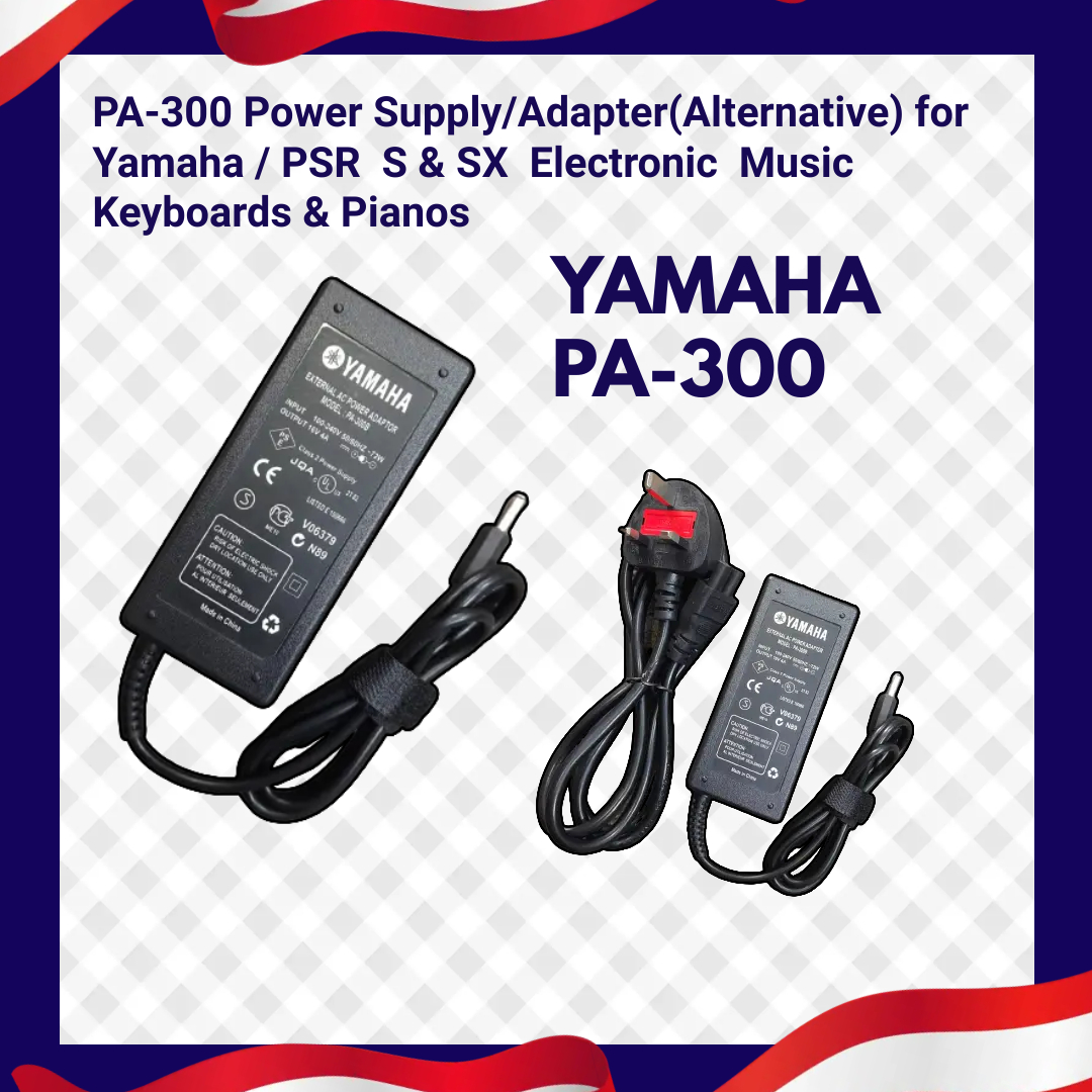 PA-300 Yamaha Keyboard Power Pack  / Power Supply(Alternative Adapter) for PSR  S & SX
